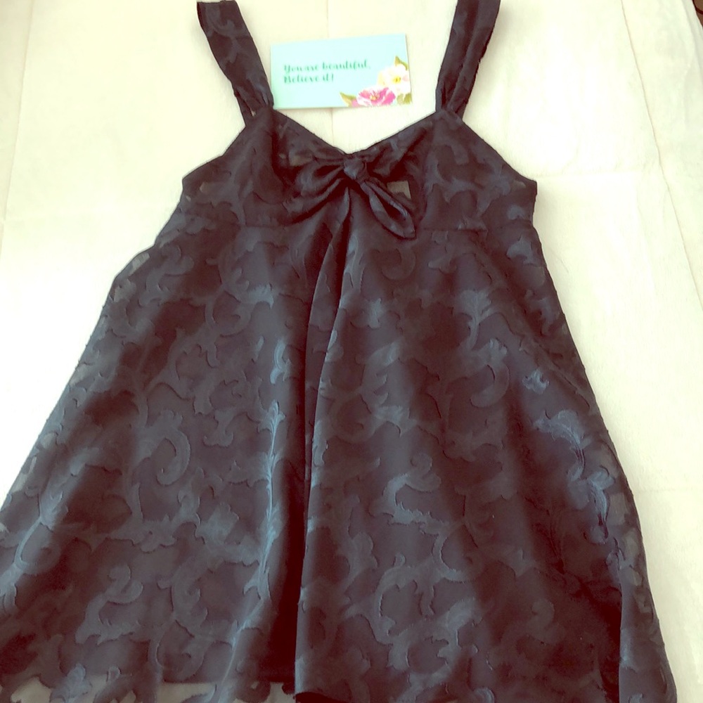 Victoria's Secret Black Sheer Babydoll Chemise